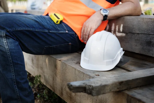 Engineer Worker With helmet — Stock Photo, Image