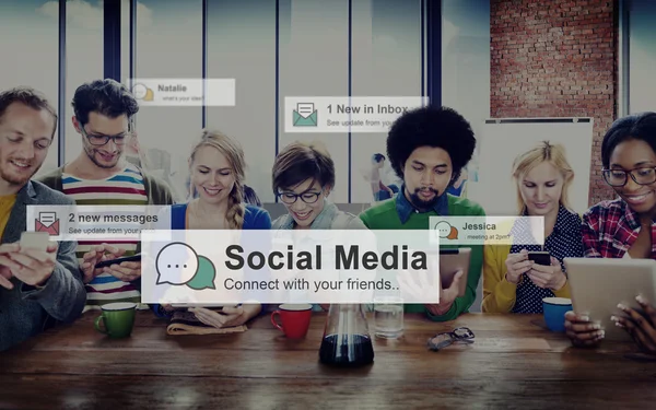 Social-Media-Netzwerkkonzept — Stockfoto