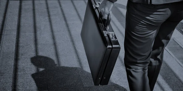 Walking Businessman in suit — Stock Photo, Image