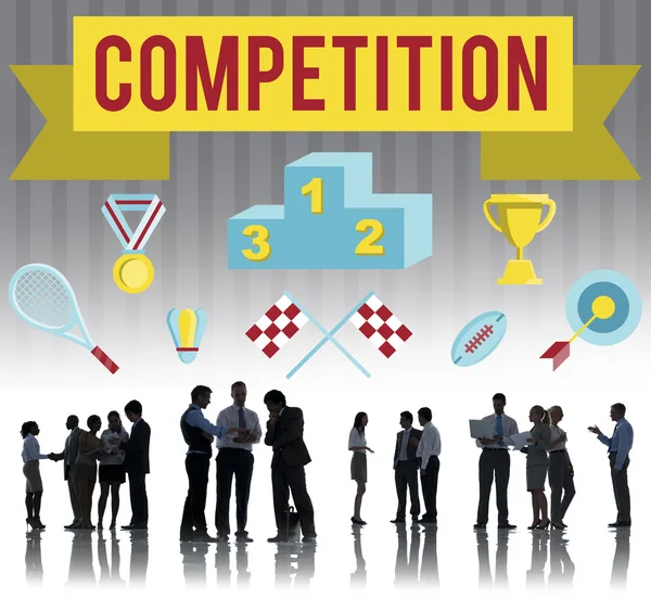 비즈니스 사람과 경쟁 개념 — 스톡 사진
