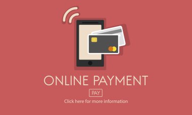 online ödeme konsepti ile şablonu