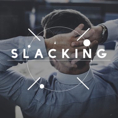 İşadamı rahatlar ve Tembellik