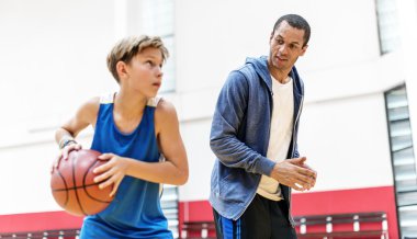 Çocuk oyun Basketbol öğretim sporcu