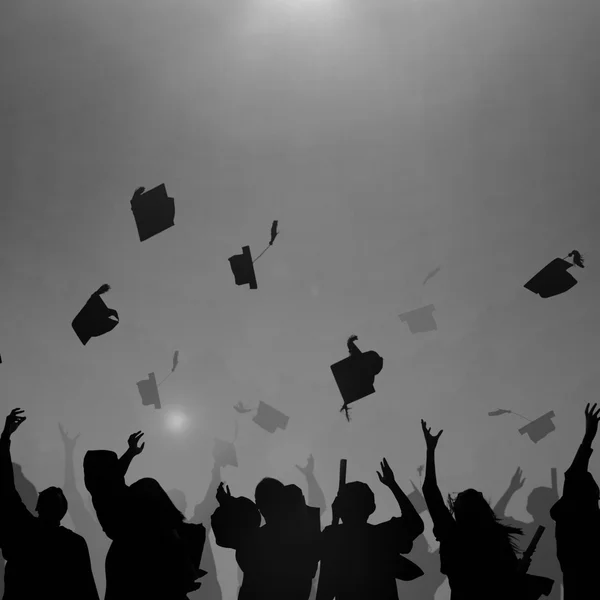 Grupo de estudantes de graduados — Fotografia de Stock