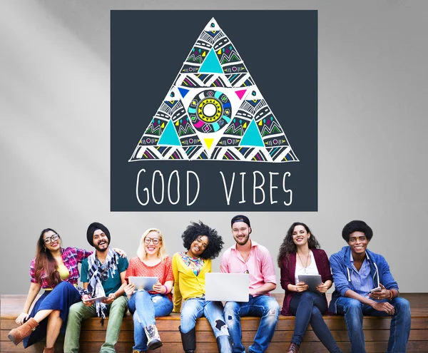 Good Vibes positief denken — Stockfoto