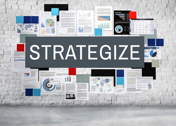 Strategize tactiek visie Concept — Stockfoto