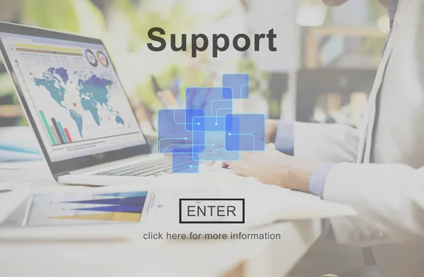 Support Technology Online — Stock Photo, Image