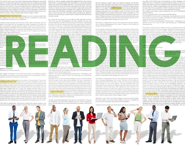 사람들이 독서 신문, 교육 개념 — 스톡 사진
