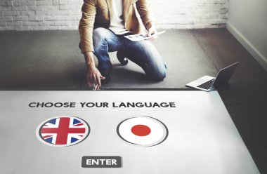 işadamı bayrakları simgeleri ile çalışma