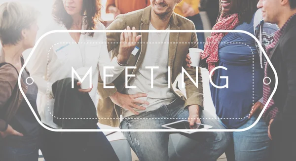 Persone che discutono Meeting — Foto Stock