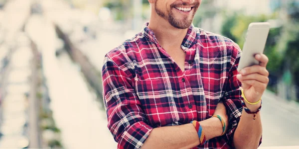 Man holding Smart Phone — Stock Photo, Image