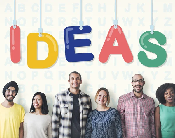 Diversity people with ideas — Stock Photo, Image