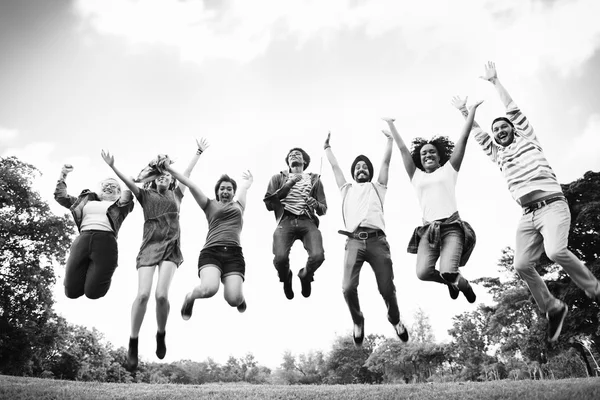 People Friendship Celebration Arms Outstretched — Stock Photo, Image