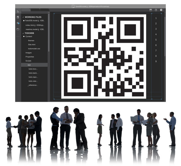 QR Code Encryption Concept