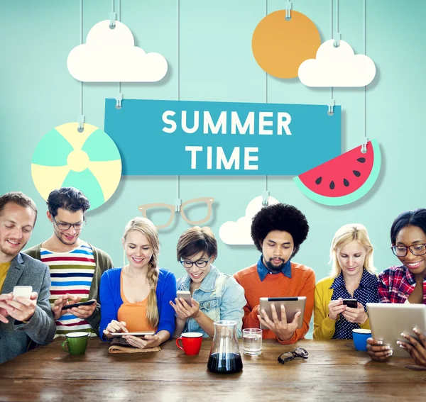 People and Summer Time Concept — Stock Photo, Image