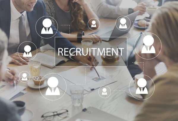 People discussing about Recruitment — Stock Photo, Image