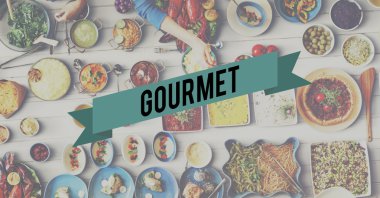 Gıda ve gurme kavramı içeren tablo