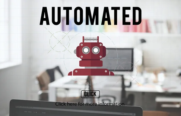 Cyborg Robot icon — Stock Photo, Image