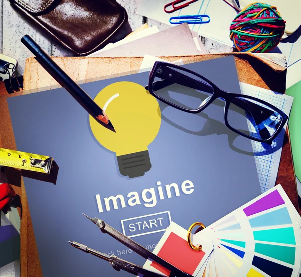 Immaginate Pensare Innovare Concetto — Foto Stock