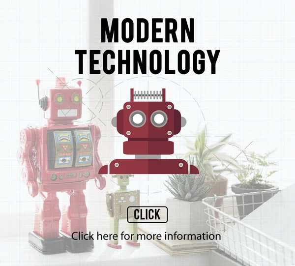 Models of Cyborg Robots — Stock Photo, Image