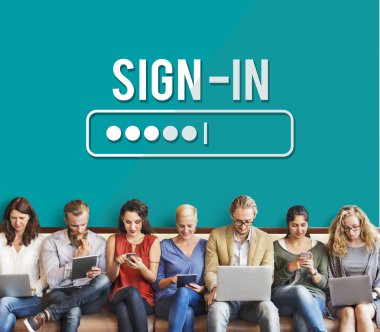 Çeşitlilik insanlarla dijital cihazlar