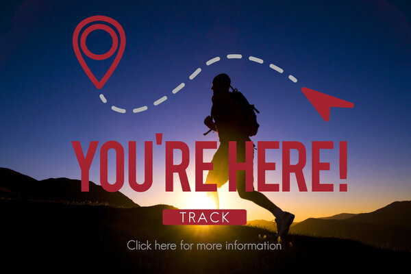 Man jogging in Mountains