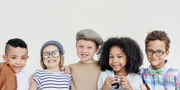 Kinder im Fotostudio — Stockfoto