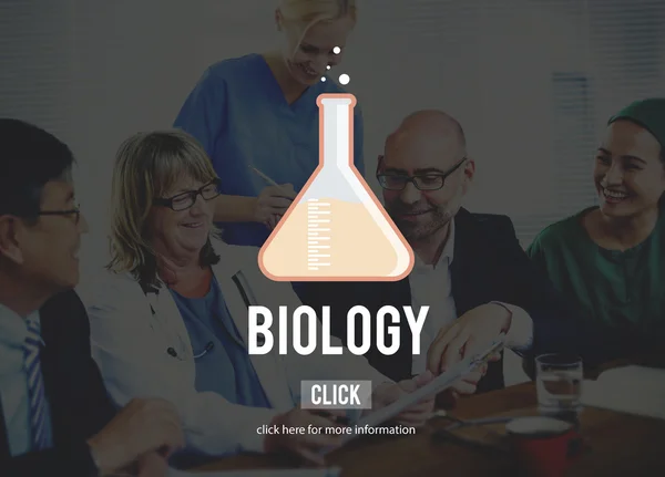 Egyetemi oktatás biológia koncepció — Stock Fotó
