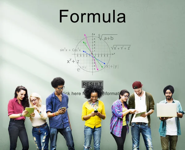 Formula di equazione Geometria — Foto Stock