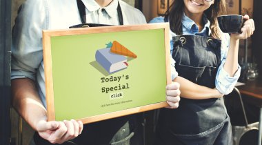Barista ahşap bilgi plaka ile