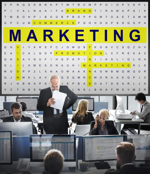 Travailleurs d'affaires et marketing — Photo