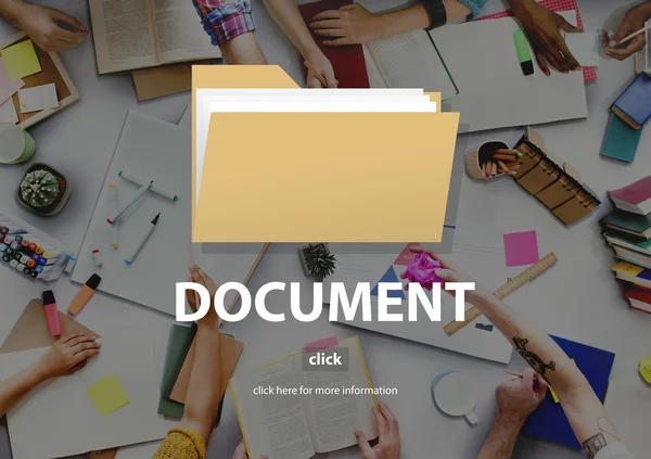 Gente de negocios que trabaja con Document Concept —  Fotos de Stock