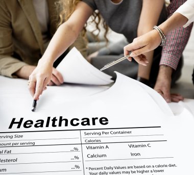 Poster ve sağlık çalışma tasarımcılar