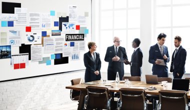 Ofiste çalışan iş ekibi. 