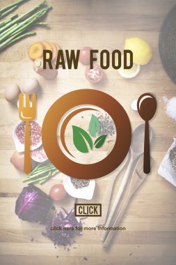 Masada sağlıklı yemek var.