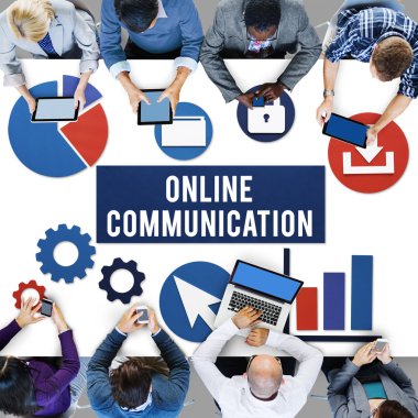 Ofiste çalışan iş ekibi.