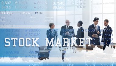 Ofiste çalışan iş ekibi. 