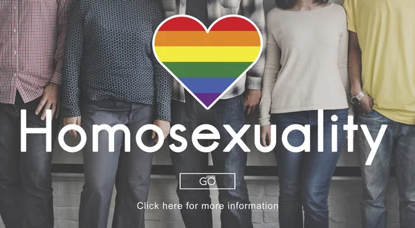 Diversiteit mensen met homoseksuele — Stockfoto