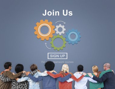 Çok ırklı insanlar ve bize katılmak kavramı