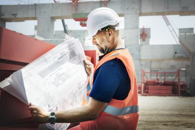 Planlama inşaat işçisi