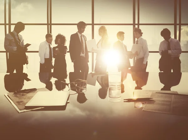 Grupo de empresarios en la reunión — Foto de Stock