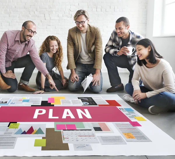 Poster ve planı çalışma tasarımcılar