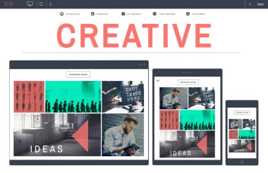 Tasarım sitesi ile internet sayfasını açın
