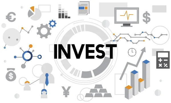Modelo com conceito de investimento — Fotografia de Stock