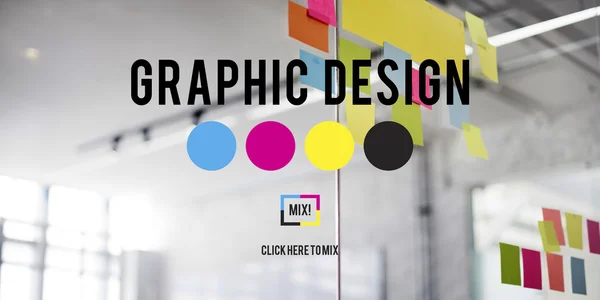 Design Grafik kreatives Konzept — Stockfoto