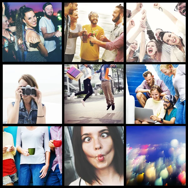 Collage Collection Persone varie — Foto Stock