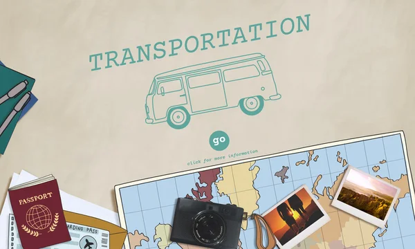 Transport resa koncept — Stockfoto