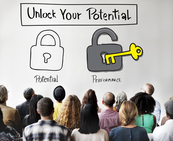 люди на семинаре с потенциалом разблокировки
