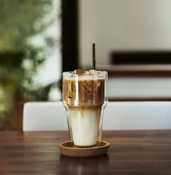 cold Coffee on Cafe table