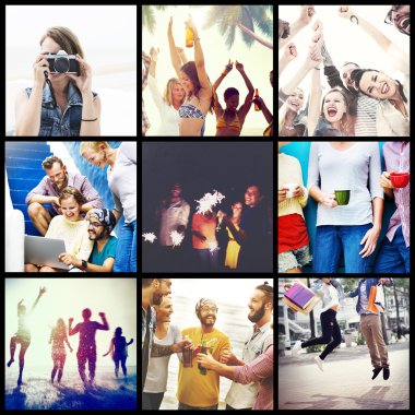 Collage Collection Various people clipart